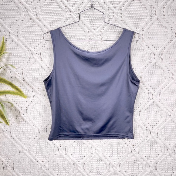 VICTORIA'S SECRET | Sleeveless Crop Top Blue M - Picture 2 of 7